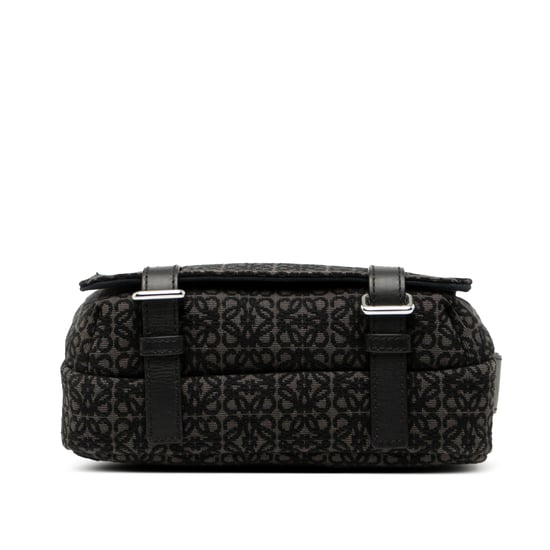 Pre-owned Xs Anagram Canvas Military Messenger Bag - Image 3