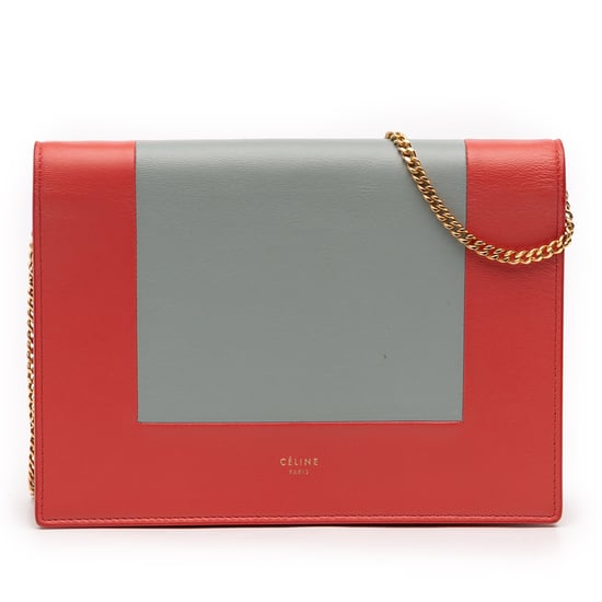 Pre-owned Leather Frame Wallet On Chain - Image 1