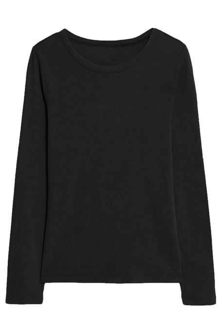 Ribbed Long Sleeve Top - Image 1