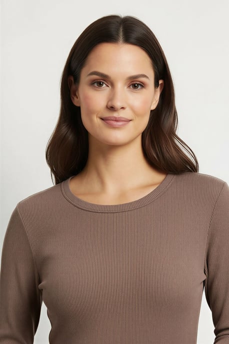 Ribbed Long Sleeve Top - Image 2