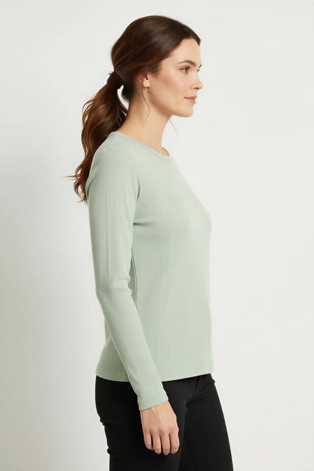 Ribbed Long Sleeve Top - Image 2