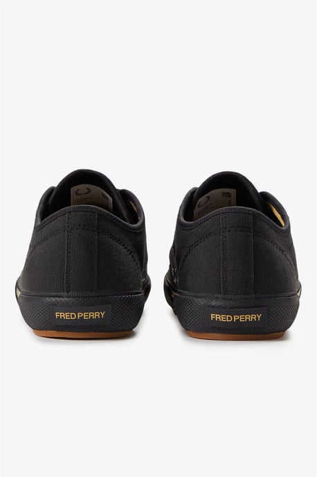 Fred Perry B708 Vintage Tennis Canvas Herrskor Svart/Champagne - Image 4
