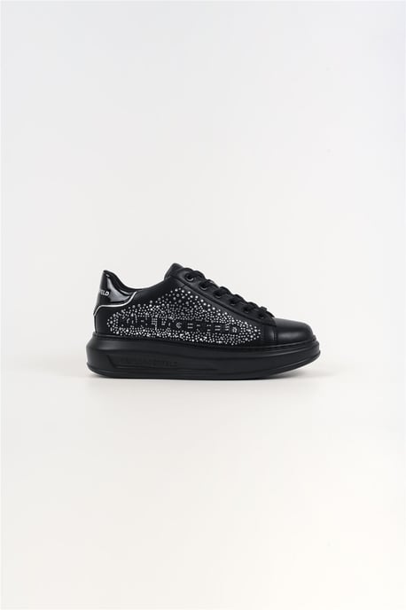 Karl Lagerfeld Kapri Constellatie Leren Dames Zwarte/Zilveren Sneakers - Image 2