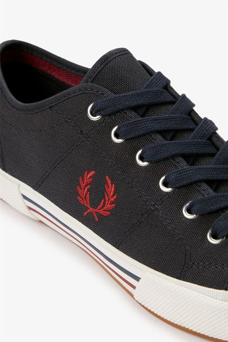 Fred Perry B708 Vintage Tennis Canvas Herrskor Navy/Röd - Image 6