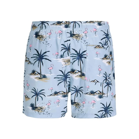 Jack & Jones Heren zwemshort jpstmaui vibes lichtblauw flamingo/palm print - Image 2
