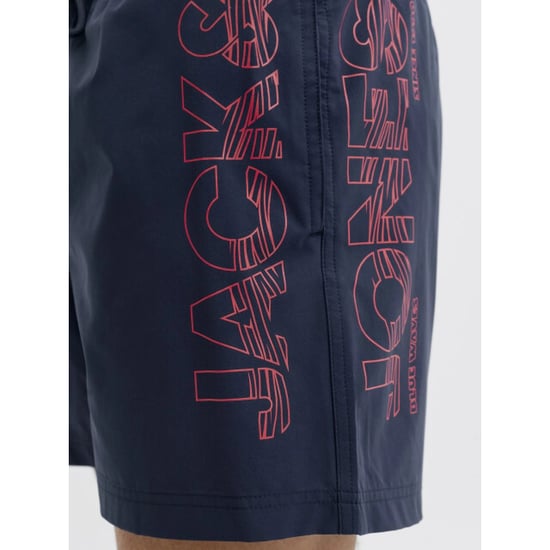 Jack & Jones Heren zwemshort jpstmaui wave logo effen donker - Image 5