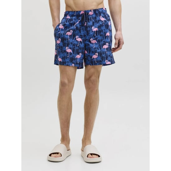 Jack & Jones Heren zwemshort jpstmaui vibes donkerblauw flamingo/palm print - Image 5