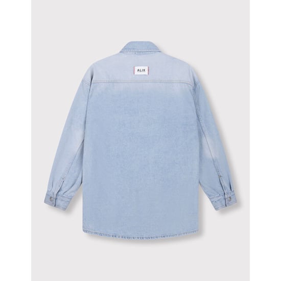 Alix The Label Ladies woven flowy denim oversized blouse blouses 2603971627 - Image 2