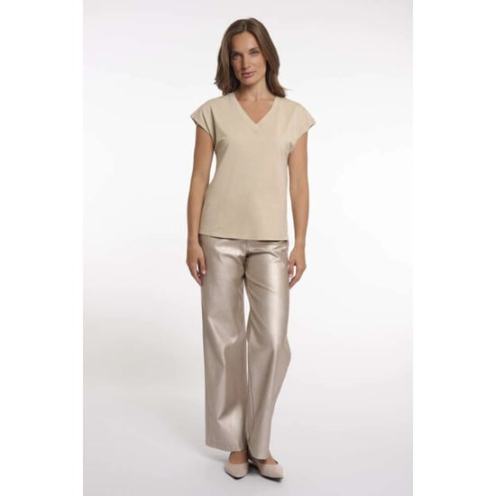 Rino & Pelle Cap sleeve top with rounded neckline - Image 5