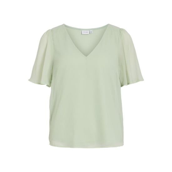Vila Vifalia v-neck ss top noos mint - Image 1
