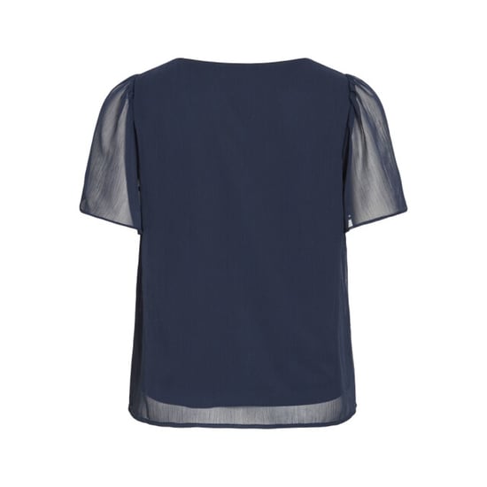 Vila Vifalia v-neck ss top noos navy - Image 3