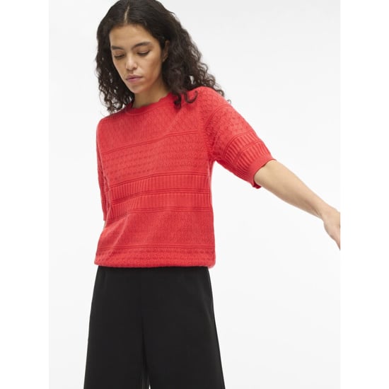 Vila Vimilos ss o-neck pointelle top noos - - Image 3