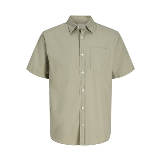 Jack & Jones Jornantucket dobby shirt ss olijf - Image 1