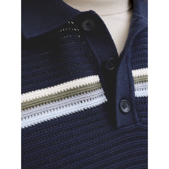 Jack & Jones Jormaine knit stripe polo sn dessin - Image 2