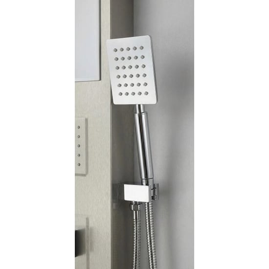 Badplaats Douchepaneel monterra 140 x 20 cm aluminium doucheset met mengkraan - Image 4