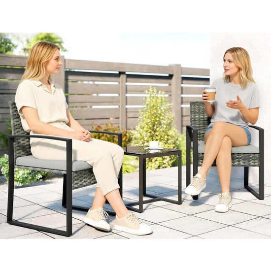 4goodz Rotan tuinset 3-delig afneembare zitkussen en tafel - - Image 4