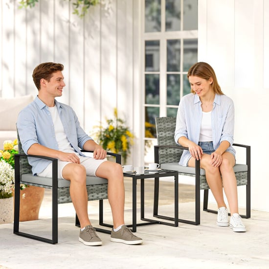 4goodz Rotan tuinset 3-delig afneembare zitkussen en tafel - - Image 5