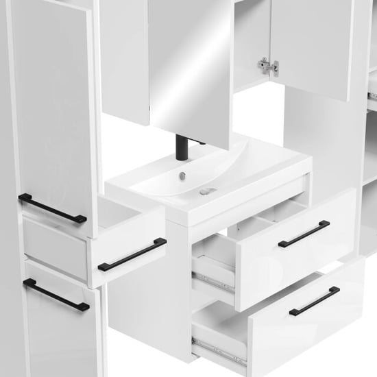 Badplaats Badkamermeubel set florence 60 cm xl – hoogglans – hangend - Image 3