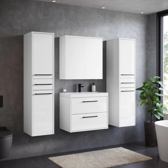 Badplaats Badkamermeubel set florence 60 cm xl – hoogglans – hangend - Image 4