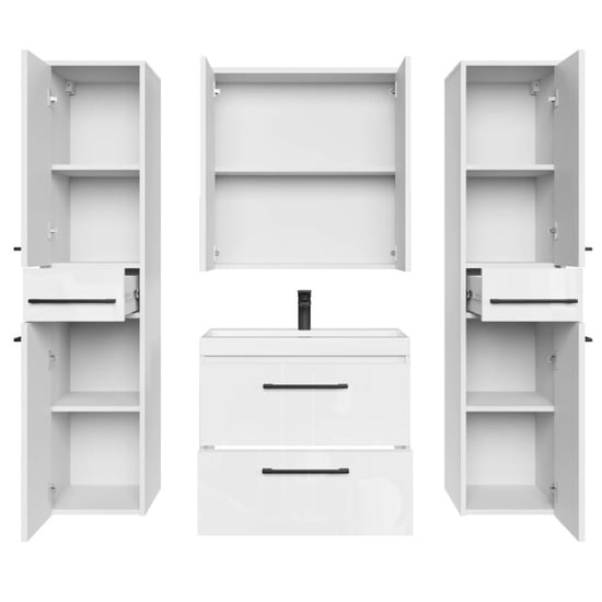 Badplaats Badkamermeubel set florence 60 cm xl – hoogglans – hangend - Image 5