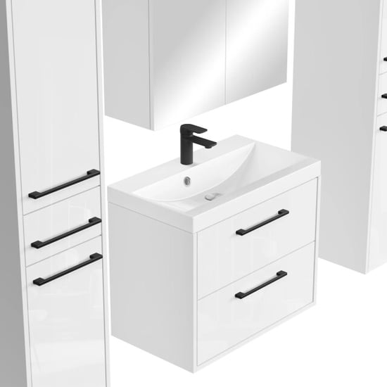 Badplaats Badkamermeubel set florence 60 cm xl – hoogglans – hangend - Image 6