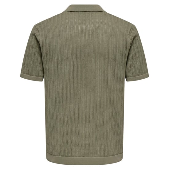 Only & Sons onsmoon reg 12 ss polo knit noos 22032760 mallard green - Image 3