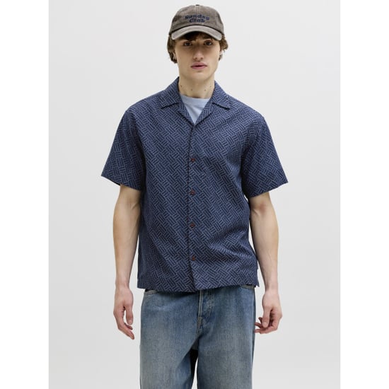 Jack & Jones jprbluwinson print dobby s/s shirt 12291956 pageant - Image 3