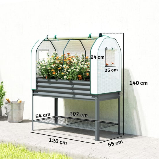 4goodz Verhoogd plantenbed met kweekkas opzetstuk - - Image 3