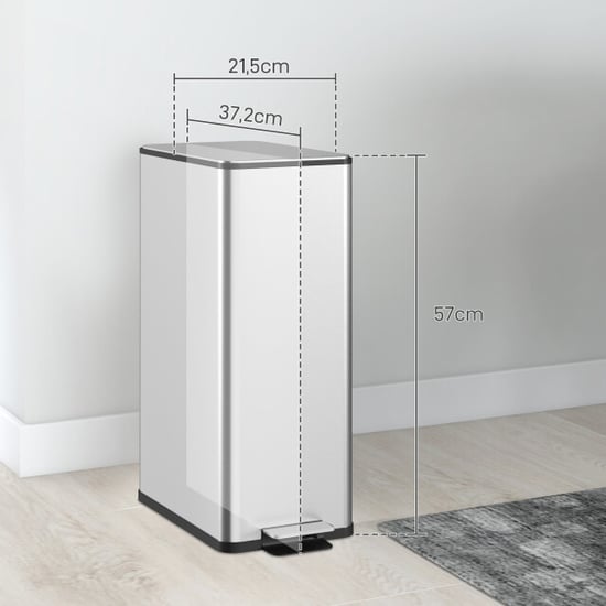 4goodz Pedaalemmer 20 ltr soft-close deksel geurfilter - - Image 5
