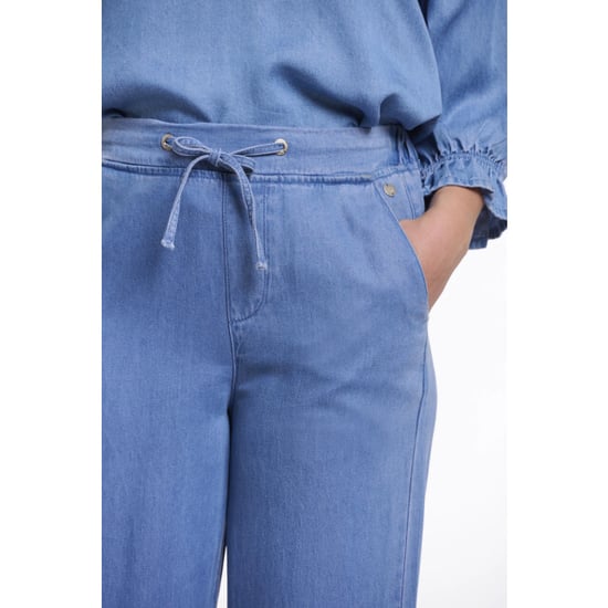 Rino & Pelle Anetteshort.7002621 short length wide leg pants washed blue - Image 4