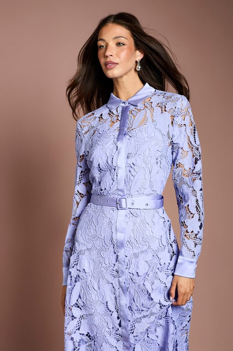 Lace Shirt Dress - Image 2