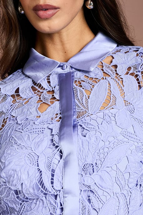 Lace Shirt Dress - Image 5