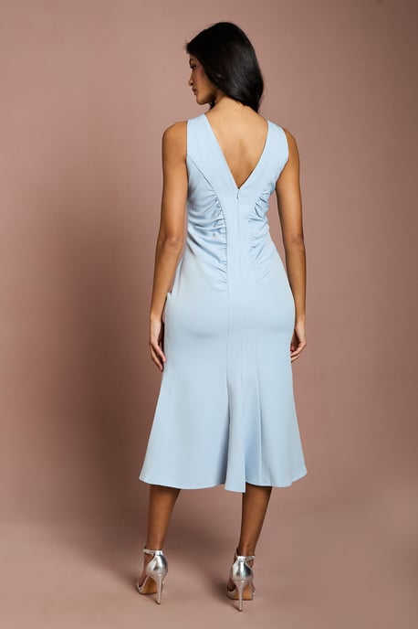 Petite Ruched Vee Dress - Image 3