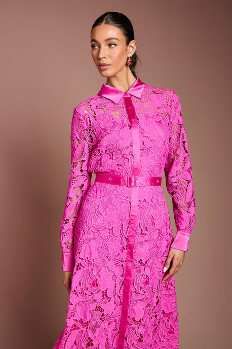 Lace Shirt Dress - Image 2