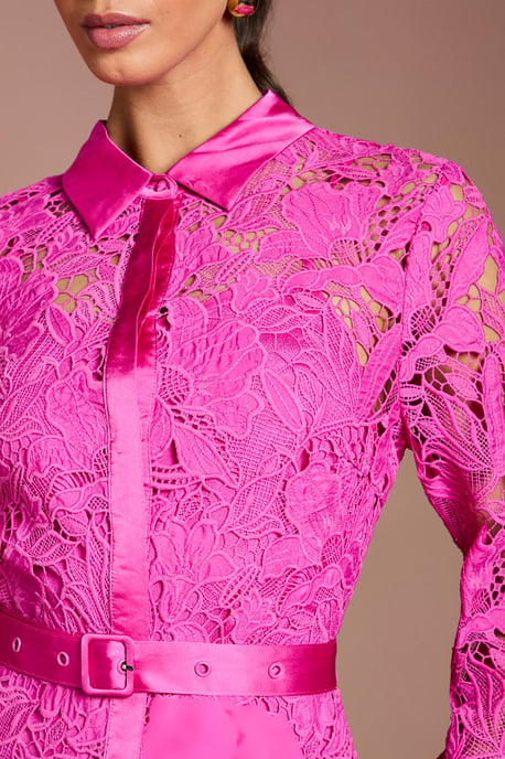 Lace Shirt Dress - Image 5
