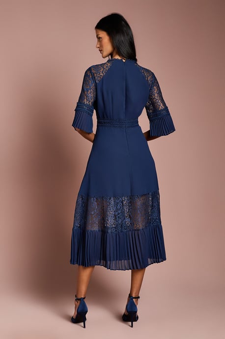 Petite Lace Insert Midi Dress - Image 3