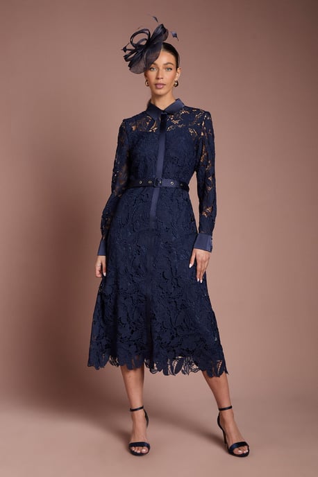 Lace Shirt Dress - Image 1