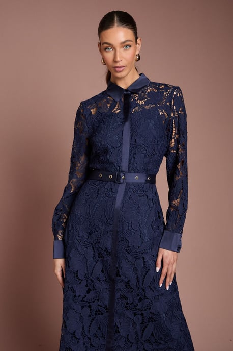 Lace Shirt Dress - Image 2