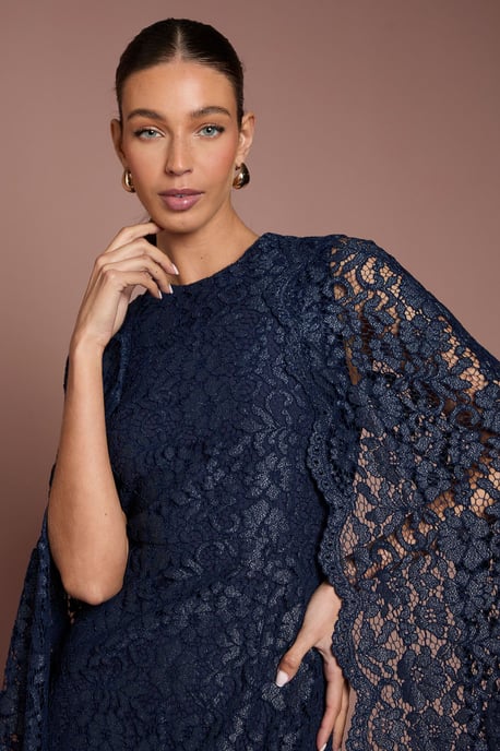 Lace Cape Gown - Image 5