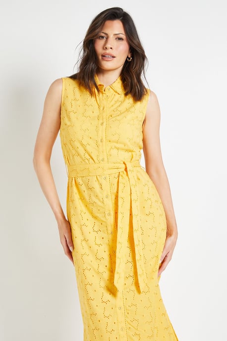 BRODERIE MAXI SHIRT DRESS - Image 2
