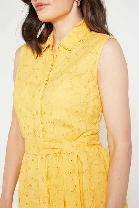 BRODERIE MAXI SHIRT DRESS - Image 5
