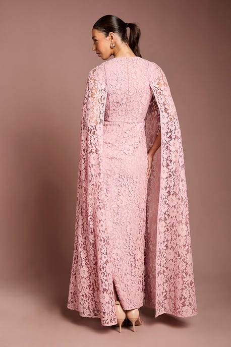 Lace Cape Gown - Image 3