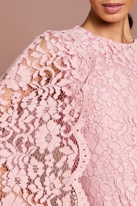 Lace Cape Gown - Image 4