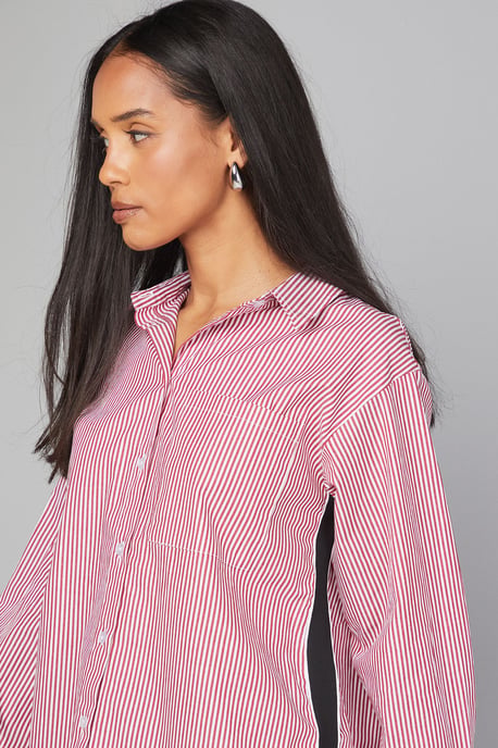 Stripe Pocket Side Tape Shirt - Image 4