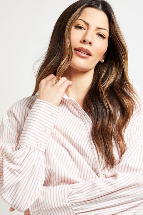 Stripe Side Tie Shirt - Image 5