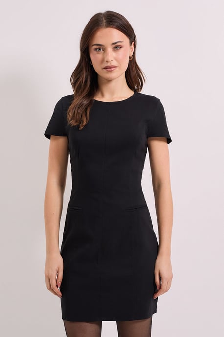 Bengaline Cap Sleeve Mini Dress - Image 2