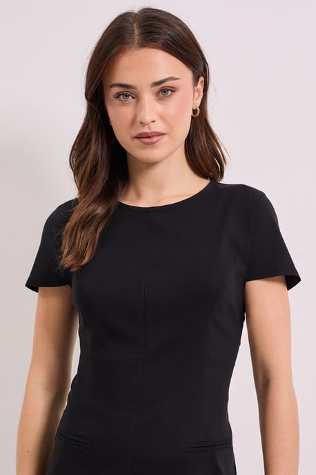 Bengaline Cap Sleeve Mini Dress - Image 4