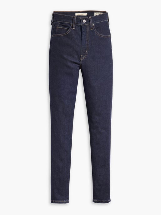 Womens Blue Wave Rinse Retro High Skinny Jean - Image 1