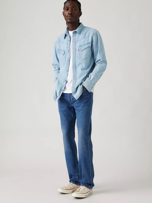 Mens Window Pane 501 Original Jean - Image 3