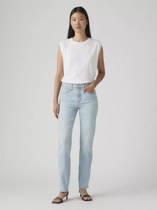 Womens Eternal Indigo Light 724 High Rise Straight Jean - Image 3